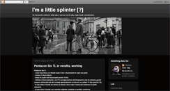 Desktop Screenshot of littlesplinter.blogspot.com