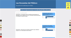 Desktop Screenshot of lasencuestasdelfiloloco.blogspot.com