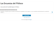 Tablet Screenshot of lasencuestasdelfiloloco.blogspot.com