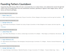 Tablet Screenshot of foundingfatherscountdown.blogspot.com