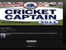Tablet Screenshot of icc2011crack.blogspot.com