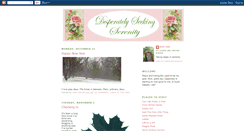 Desktop Screenshot of desperatelyseekingserenity.blogspot.com