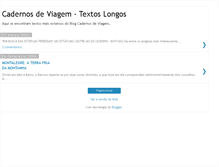 Tablet Screenshot of cadernosdeviagem2.blogspot.com