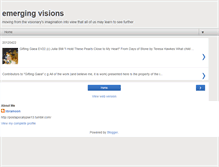 Tablet Screenshot of emergingvisions.blogspot.com