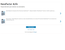 Tablet Screenshot of nanofactor.blogspot.com