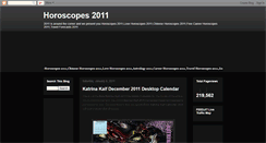Desktop Screenshot of horoscopes2011.blogspot.com