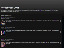 Tablet Screenshot of horoscopes2011.blogspot.com