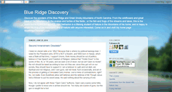 Desktop Screenshot of blueridgediscovery.blogspot.com