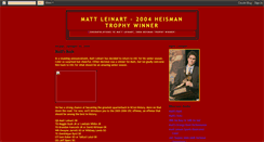 Desktop Screenshot of leinart4heisman.blogspot.com