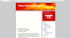 Desktop Screenshot of heartburn-causes.blogspot.com