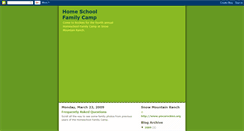 Desktop Screenshot of homeschoolfamilycamp.blogspot.com