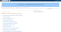 Desktop Screenshot of latest-computer-tricks.blogspot.com