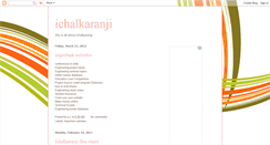 Desktop Screenshot of ichalkaranjikar.blogspot.com