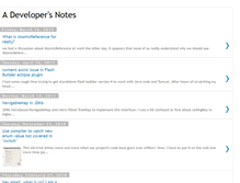 Tablet Screenshot of a-developers-notes.blogspot.com