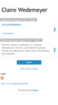 Mobile Screenshot of clairewedemeyer.blogspot.com