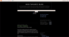 Desktop Screenshot of nicktaylorsblogs.blogspot.com