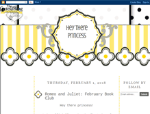 Tablet Screenshot of heythereprincessblog.blogspot.com