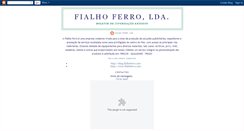 Desktop Screenshot of fialhoferro.blogspot.com