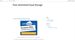 Desktop Screenshot of freeunlimitedcloud.blogspot.com