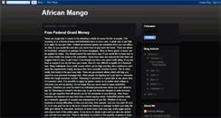 Desktop Screenshot of africanmango911.blogspot.com