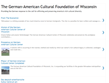 Tablet Screenshot of german-americanculturalfoundation.blogspot.com