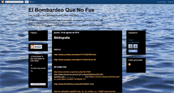 Desktop Screenshot of elbombardeoquenofue.blogspot.com