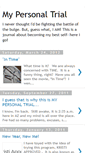 Mobile Screenshot of mypersonaltrial.blogspot.com