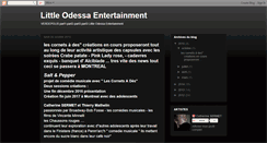Desktop Screenshot of littleodessaentertainment.blogspot.com