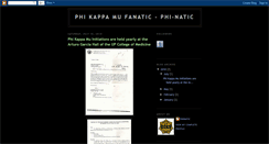 Desktop Screenshot of phikappamu-fanatic.blogspot.com