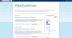 Desktop Screenshot of maxaudience.blogspot.com