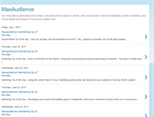 Tablet Screenshot of maxaudience.blogspot.com