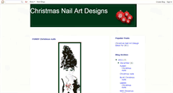 Desktop Screenshot of christmasnailartdesigns.blogspot.com