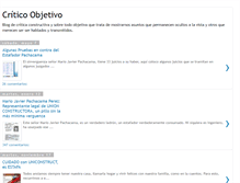 Tablet Screenshot of criticoobjetivo.blogspot.com