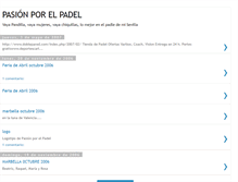 Tablet Screenshot of pasinporelpadel.blogspot.com