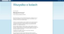 Desktop Screenshot of naszekoty-wiech64.blogspot.com