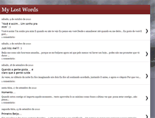 Tablet Screenshot of lost-my-words.blogspot.com