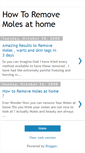 Mobile Screenshot of howtoremovemoles.blogspot.com