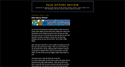 Desktop Screenshot of paidoffersreview.blogspot.com