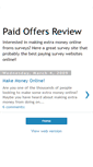 Mobile Screenshot of paidoffersreview.blogspot.com