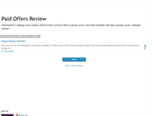 Tablet Screenshot of paidoffersreview.blogspot.com