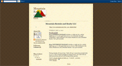 Desktop Screenshot of mountainrentals.blogspot.com