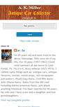 Mobile Screenshot of mred-miller-carcollector.blogspot.com
