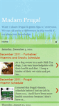 Mobile Screenshot of madamfrugal.blogspot.com