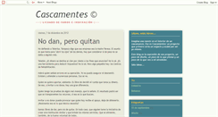 Desktop Screenshot of cascamentes.blogspot.com