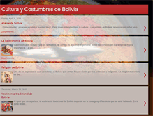 Tablet Screenshot of culturaycostumbresdebolivia.blogspot.com
