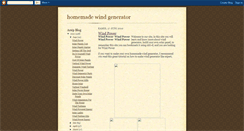 Desktop Screenshot of homemade-windgenerator.blogspot.com