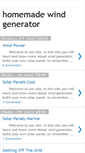 Mobile Screenshot of homemade-windgenerator.blogspot.com
