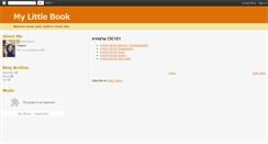 Desktop Screenshot of my-littlebook.blogspot.com