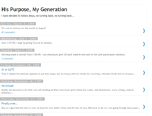 Tablet Screenshot of hispurposemygeneration.blogspot.com