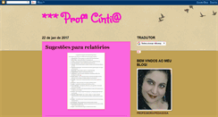 Desktop Screenshot of professoracintia.blogspot.com